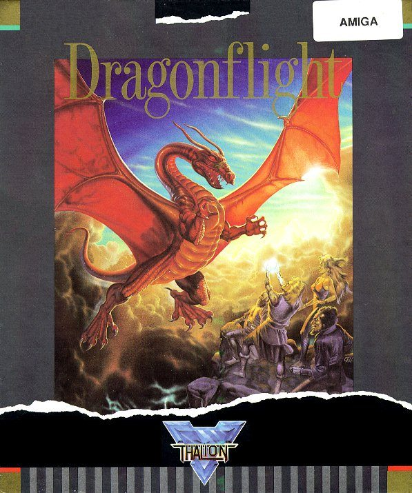 Dragonflight box art for Amiga